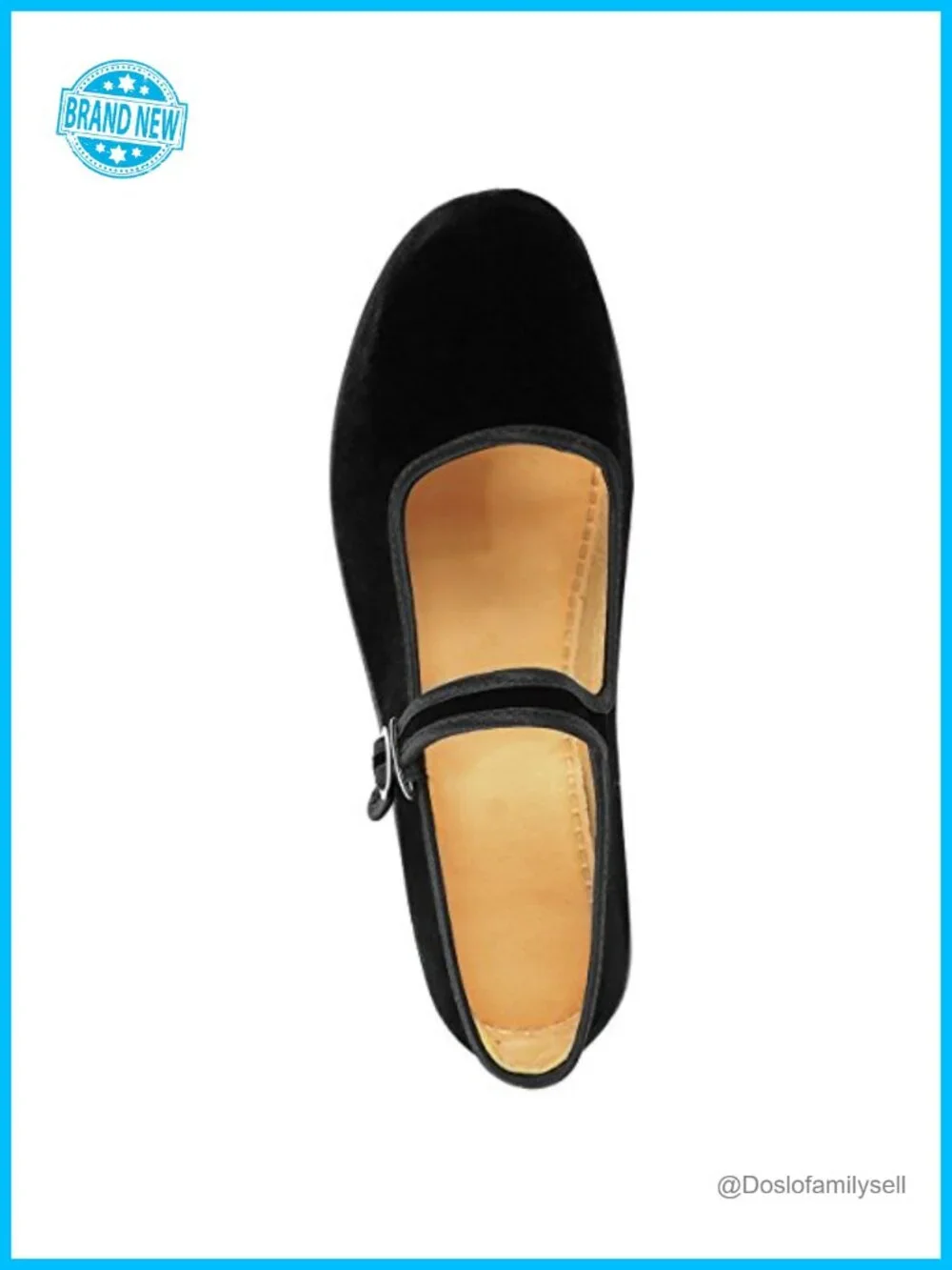 Velvet Mary Jane Flats Cotton Dance Yoga Shoes